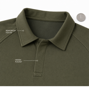 Polo tactique pour homme à manches courtes, camouflage, combat, séchage rapide, respirant, léger, randonnée en plein air, vente en gros - Product Image 4