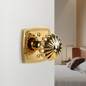 Cerradura <span class=keywords><strong>de</strong></span> puerta interior vintage con pomo <span class=keywords><strong>de</strong></span> pétalo y diseño <span class=keywords><strong>de</strong></span> remache negro para baño, dormitorio, condominio, kits <span class=keywords><strong>de</strong></span> herrajes - Product Image 5
