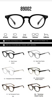 1. Monture de lunettes vintage ronde TR90 anti-lumière bleue, nouvelle mode, monture de lunettes noire ronde anti-lumière bleue, lunettes d'ordinateur