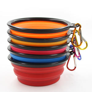 उच्च गुणवत्ता के पर्यावरण के अनुकूल पोर्टेबल सिलिकॉन पालतू जानवर फीडर कुत्ते कटोरे फोल्डेबल ढहने योग्य टेबलवेयर - Product Image 5