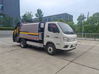 Camion à ordures électrique compact FOTON, équipé de batteries de haute qualité pour le transport des déchets