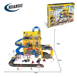 58 Cái 3 Lớp Tự Lắp Ráp Đồ Chơi Nhựa Bãi Đậu Xe Toy Match EN71 Và ASTM