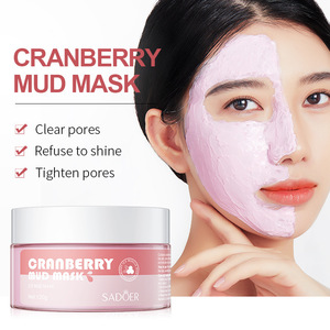 <span class=keywords><strong>Mascarilla</strong></span> Facial <span class=keywords><strong>de</strong></span> Arcilla Helada SADOER 100g, Arándano, Jengibre, Té Verde, Limpieza Profunda, Hidratante, Suavizante, Iluminadora - Product Image 2