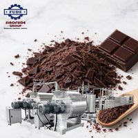 Ligne de production automatique de chocolat en vrac efficace pour le revêtement, le moulage et la confiserie
