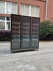 <span class=keywords><strong>Refrigerador</strong></span> Comercial Vertical de Tres Puertas de Vidrio para Vino y Bebidas, Equipo de Refrigeración, Exhibidor de Bebidas para Tiendas de Conveniencia - Product Image 2