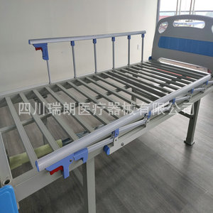 เตียงพยาบาลแบบหมุนมือเดียว ซีชวน รุ่ยหลาง ขนาด 2100*900*500 มม. พร้อมราวกั้น สำหรับผู้ใหญ่ ดูแลที่บ้าน - Product Image 1