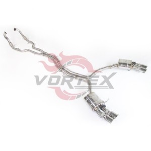 ท่อไอเสียแบบ Catback ยี่ห้อ Vortex Mirror Polished หนา 1.5 มม. สำหรับ AUDI S4 B9 B9.5 ปี 2018-2025 ผลิตจากสแตนเลส รับประกัน 24 เดือน - Product Image 3