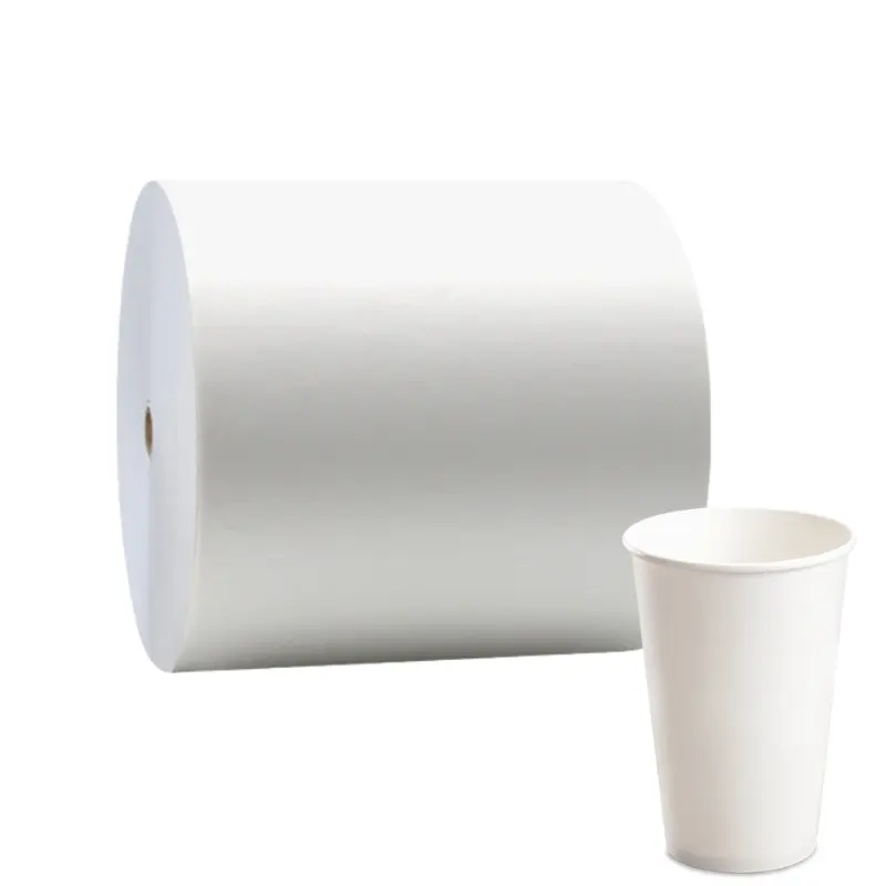 material de copo de papel cru papel revestido pe para bebidas quentes café