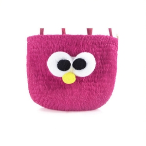 Sac bandoulière Pocket Pocket en forme de chapeau de paille, motif hibou, 13x10x7cm, multicolore - Product Image 2