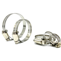 Collier de serrage réglable en acier inoxydable 304 de type américain 21-38 mm avec boulon fendu pour raccordement de tuyaux