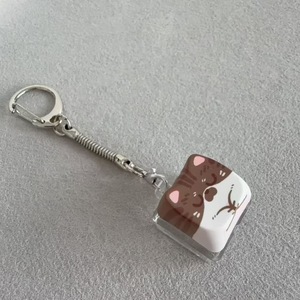 Lot de 1 porte-clés chaton en PBT imprimé numériquement, portable, pour promotion, vente en gros, faible MOQ - Product Image 4