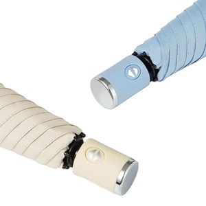 Paraguas Plegable Automático Ultraligero de Tres Pliegues OEM con Tela Pongee Moderna de 8 Varillas, Protección Solar y contra la Lluvia, con Impresión por Transferencia Térmica - Product Image 2