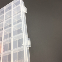 Boîte à bijoux, boîte rectangulaire transparente en plastique, polyvalente, haute performance