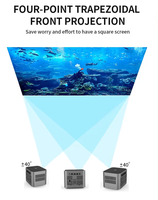 Proyector LED Portátil Inteligente para Cine en Casa y Exteriores, Android, Video, Mini, Entretenimiento Personal, 1080P, HIFI Estéreo