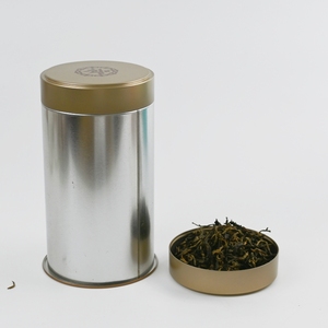 Custom Matte Tinplate Round Tea <b>Tin</b> Can with Crown Cap for Loose Tea Coffee <b>Spice</b> Storage - Product Image 2