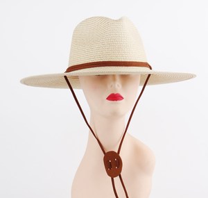 Phụ nữ thời trang đẹp trai giấy mũ rơm trung tính mùa hè rộng vành mũ mặt trời du lịch ngoài trời bãi biển Visor bán buôn - Product Image 6