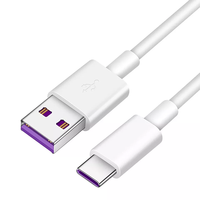 Câble de données USB Type-C 5A à charge ultra-rapide avec conducteur en cuivre pur pour téléphone portable, ordinateur, imprimante et lecteur de codes-barres