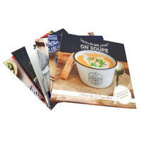 Taille personnalisée en couleur Impression offset Couverture rigide Restauration et livre de recettes Livre de cuisine Cuisson des aliments Couverture rigide Menu Livre Impression