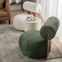 Fauteuil de lecture confortable pour salon, chaise longue moderne de luxe, petit fauteuil nordique pour chambre à coucher