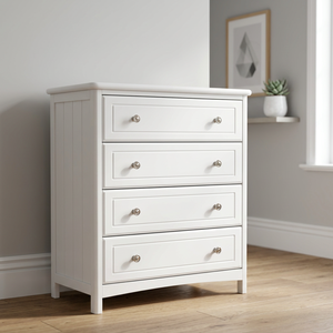Sleek 4-Slide Wooden Highboy, Functional Utility Cabinet & Garment Storage for Compact Spaces - Product Image 6