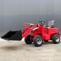 Promotion : Mini-chargeuse compacte électrique 4x4 Tienu 600kg, 700kg, 800kg, 500kg avec pelle frontale et certification CE EPA