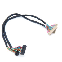 Câble LVDS personnalisé Df14 20s 1.25c vers Dupont 20P 20 broches pour écran LED d'ordinateur portable