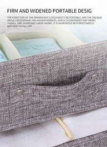 Boîte de rangement pliable en polyester à 3 couches, organiseur de tiroirs pour vêtements, sous-vêtements, chaussettes, cubes de rangement pour placard - Product Image 5