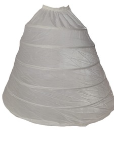 <span class=keywords><strong>Jupon</strong></span> de mariage Crinoline sous-jupe robe de mariée 6 cerceaux train taille unique - Product Image 3