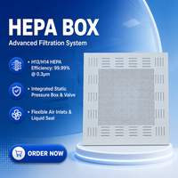 Boîtier de sortie d'air HEPA à prix compétitif pour systèmes de ventilation et de filtration d'air pour conduits de plafond de salle blanche