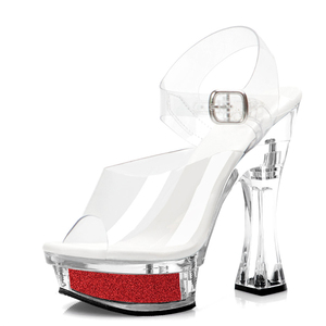 Sandali con Tacco a Spillo da 14cm Stile Esotico e Gotico, Scarpe Erotiche da Letto, Accattivanti per Drag Party, Nightclub e Bar - Product Image 6