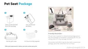 Reishond Autostoel <span class=keywords><strong>Bed</strong></span> En Drager Comfortabele Bedden Voor Onderweg Avonturen Goud M - Product Image 4