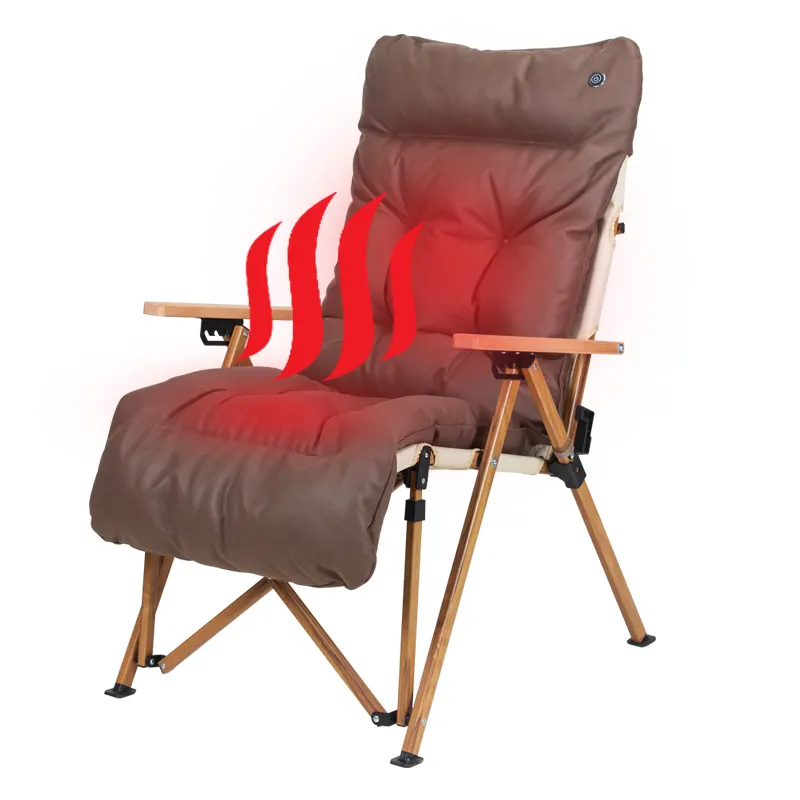 야외 가구 조절 접이식 알루미늄 캠핑 낚시 비치 의자 겨울 가열 커버