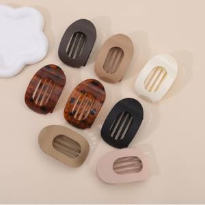 Ensemble de pinces à cheveux en résine très vendues, design rectangulaire mat sans couture, motif requin, accessoires pour cheveux transfrontaliers - Product Image 2