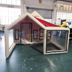 All season outdoor waterproof PVC glamping house camping dome <b>tent</b> inflatable air cabin - Product Image 4