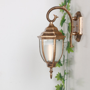 Ngoài trời LED vườn Patio đèn lồng Đèn tường mộc mạc trang trí nội thất Chùm tia góc 220V năng lượng mặt trời IP65 Wall Mount thép không gỉ đường phố sử dụng - Product Image 1