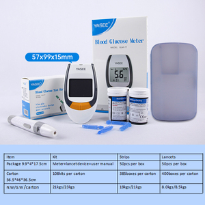 YASEE Otomatik Kodlamalı Dijital Diyabetik Kan Şekeri Ölçüm Cihazı Kiti Kan Şekeri Ölçer Glukozmetre Glukozmetre Makinesi Şeritleri Lancetler - Product Image 1