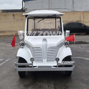 Vehículo Eléctrico ZOWN de 11 Plazas, Estilo Vintage, Asientos Blancos Suaves, Transporte para Resorts - Product Image 2