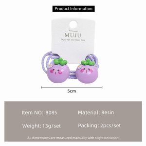 Set di 2 Elastici per Capelli Super Carini per Bambine, Elastici con Cartoni Animati, Fasce per Coda di Cavallo - Product Image 5