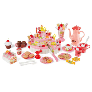 ชุดของเล่น<span class=keywords><strong>ทำ</strong></span><span class=keywords><strong>อาหาร</strong></span>เค้กสำหรับเด็ก พร้อมเทียนเรืองแสง ของเล่นเสริมสร้างจินตนาการสำหรับเทศกาลวันหยุด - Product Image 1