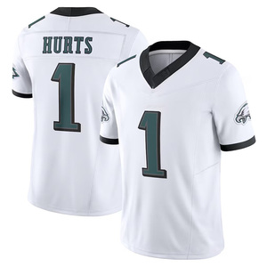 Vente en gros de vêtements pour hommes 2026 # 26 Saquon Barkley # 1 Jalen Hurts # Maillot de football américain DeJean 33, broderie dense, jersey cousu - Product Image 2