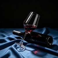 Verre à vin rouge en gros, style européen, pour dégustation de vin doux, avec logo personnalisé, emballage pour restaurant et mariage