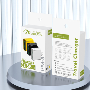 Sản phẩm phổ biến 2025 QC3.0 30 Wát đa 8-Port USB Home tường sạc du lịch KR chúng tôi EU cắm Adapter - Product Image 6