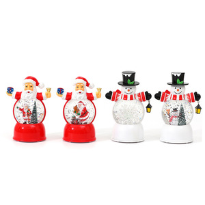 Nueva Lámpara Musical de Copo de Nieve con Agua de Santa Claus, Adorno Luminoso de Muñeco de Nieve, Regalo de Decoración Navideña - Product Image 5
