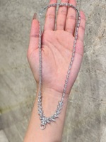 Collar de lujo con diamantes cultivados en laboratorio, oro blanco de 10k, 14k, 18k, joyería de moda para bodas, para hombres y mujeres