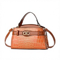Sac à main tendance pour femme, motif crocodile, forme carrée, grande capacité, texture haut de gamme, design de niche, élégant