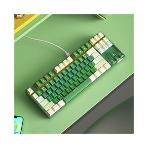 Teclado mecánico con interruptor rojo de precio competitivo de buena calidad BOW con cable anti-ghosting completo para ordenador portátil de oficina - Product Image 1