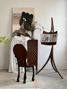 Support de notes de musique en bois portable personnalisable Support pliant de musique de concert avec style design Art déco - Product Image 5