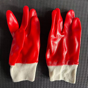 <span class=keywords><strong>Gants</strong></span> <span class=keywords><strong>de</strong></span> travail industriels rouges en nitrile, forme Luokou, anti-choc, anti-chimiques, imperméables, antidérapants, sans silicone, résistants à l'huile - Product Image 1