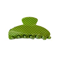 Pince à cheveux coréenne à pois, faite à la main, pour femme, demi-attache, clip requin printemps-été, accessoires capillaires en acétate