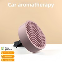 Diffuseur de parfum pour grille d'aération de voiture en métal rose, nouveau, en gros - simple et de haute qualité, avec parfum durable et élimination des odeurs.